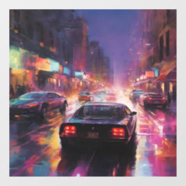 ダイナミックな街並みレース ウィンドウサイン