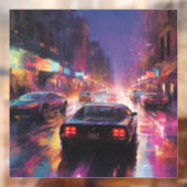 ダイナミックな街並みレース ウィンドウサイン (シート2)