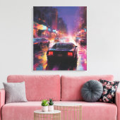 ダイナミックな街並みレース キャンバスプリント (インサイチュ (リビング))