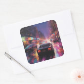 ダイナミックな街並みレース スクエアシール (封筒)