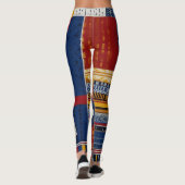 ダイナミックはっきりしたルック – 鮮やかなモザイクのパターン レギンス (裏面)