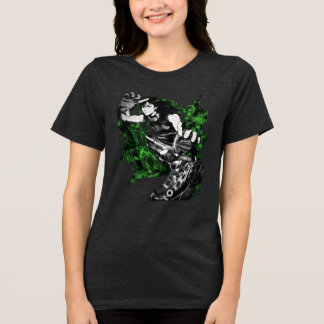 ダイナミックアニメ武術家ブラックインクアート トライブレンドTシャツ
