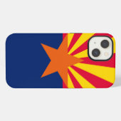 ダイナミックアリゾナ州旗図 iPhoneケース (裏面横)