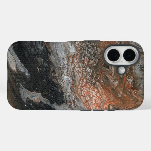 ダイナミックアーストーンと渦巻き Case-Mate iPhoneケース (裏面 (横))