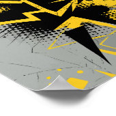 ダイナミックアーバングラフィティ通りアート ポスター (角)