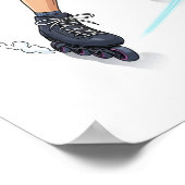 ダイナミックアーバンローラーブラダーアートデザイン ポスター (角)