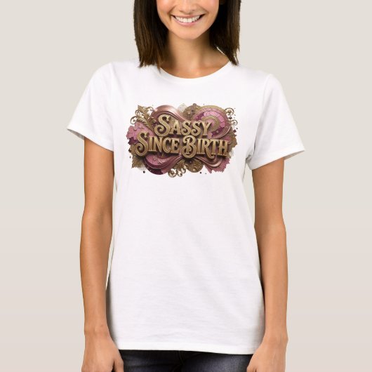 ダイナミックオレンジ SASSY SINCE BIRTH Tシャツ (正面)