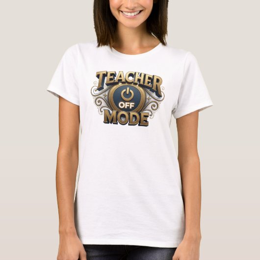 ダイナミックオレンジ TEACH MODE OFF アートプリント Tシャツ (正面)