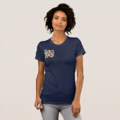 ダイナミックカラフルおよびPietモンドリアン Tシャツ (正面フル)