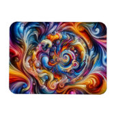 ダイナミックカラー渦 マグネット (横)