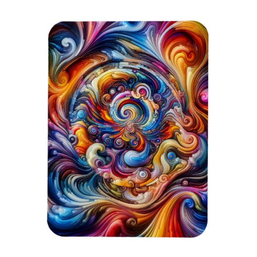 ダイナミックカラー渦 マグネット (縦)