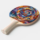 ダイナミックカラー渦 卓球ラケット (正面アングル)