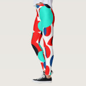 ダイナミックカラー遊スタイルパターン レギンス (左)