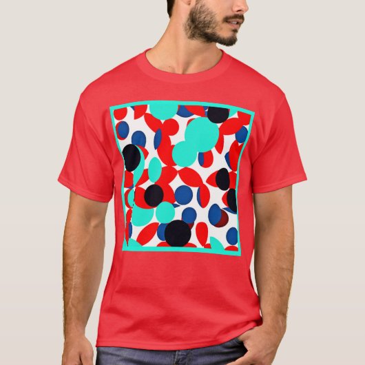 ダイナミックカラー遊スタイルパターン Tシャツ (正面)