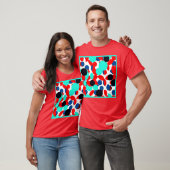 ダイナミックカラー遊スタイルパターン Tシャツ (ユニセックス)