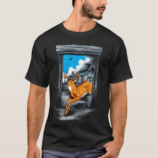 ダイナミックギャロッピングホースフリーダムグラフィックTシャツ Tシャツ