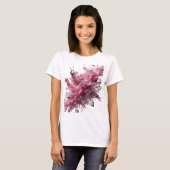 ダイナミックシルバーCRYSTAL BUBBLESスローガンTシャツ Tシャツ (正面フル)