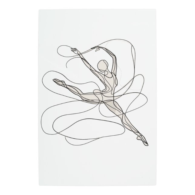ダイナミックダンススケッチ メタルプリント (正面)