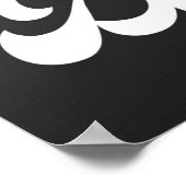 ダイナミックダンスタイポグラフィやる気を起こさせる- Wall Art ポスター (角)