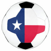ダイナミックテキサス州州旗のグラフィック サッカーボール (正面)
