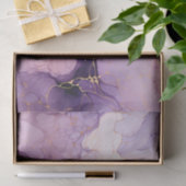 ダイナミックパープルピーチ&金ゴールド水彩 薄葉紙 (ギフト)