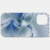 ダイナミックファンタジー抽象ブルートーンフラクタルアート Case-Mate iPhoneケース (裏面 (横))