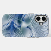 ダイナミックファンタジー抽象ブルートーンフラクタルアート Case-Mate iPhoneケース (裏面 (横))