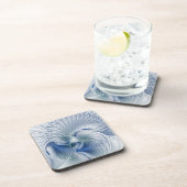 ダイナミックファンタジー抽象芸術ブルートーンフラクタルアート コースター (右側)