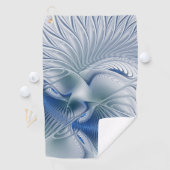 ダイナミックファンタジー抽象芸術ブルートーンフラクタルアート ゴルフタオル (インサイチュ)