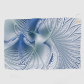 ダイナミックファンタジー抽象芸術ブルートーンフラクタルアート ゴルフタオル (横)