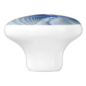 ダイナミックファンタジー抽象芸術ブルートーンフラクタルアート セラミックノブ (側面)