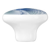 ダイナミックファンタジー抽象芸術ブルートーンフラクタルアート セラミックノブ (側面)