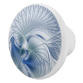 ダイナミックファンタジー抽象芸術ブルートーンフラクタルアート セラミックノブ (右)