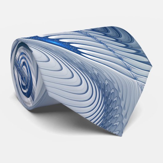 ダイナミックファンタジー抽象芸術ブルートーンフラクタルアート ネクタイ (ロール)