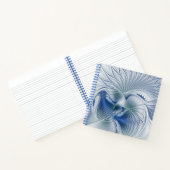 ダイナミックファンタジー抽象芸術ブルートーンフラクタルアート ノートブック (内部)