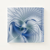 ダイナミックファンタジー抽象芸術ブルートーンフラクタルアート ノートブック (裏面)