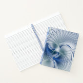 ダイナミックファンタジー抽象芸術ブルートーンフラクタルアート ノートブック (内部)