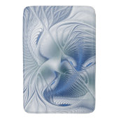 ダイナミックファンタジー抽象芸術ブルートーンフラクタルアート バスマット (正面縦)