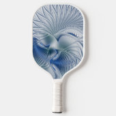 ダイナミックファンタジー抽象芸術ブルートーンフラクタルアート ピックルボールラケット (裏面)