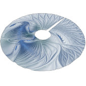 ダイナミックファンタジー抽象芸術ブルートーンフラクタルアート ブラッシュドポリエステルツリースカート (アングル)