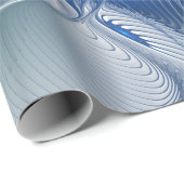 ダイナミックファンタジー抽象芸術ブルートーンフラクタルアート ラッピングペーパー (ロールコーナー)