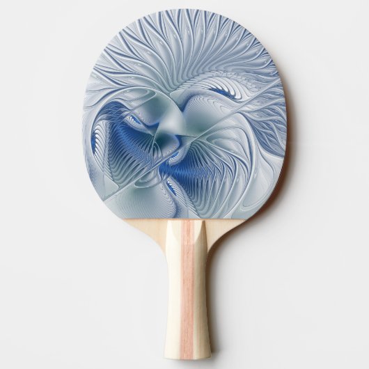 ダイナミックファンタジー抽象芸術ブルートーンフラクタルアート 卓球ラケット (裏面)