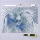 ダイナミックファンタジー抽象芸術ブルートーンフラクタルアート 薄葉紙 (クラフト)