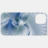 ダイナミックファンタジー抽象芸術ブルートーンフラクタルアート Case-Mate iPhoneケース (裏面 (横))