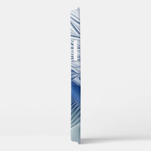 ダイナミックファンタジー抽象芸術ブルートーンフラクタルアート Case-Mate iPhoneケース (裏面 / 右)