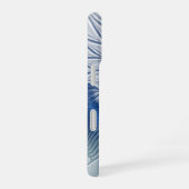 ダイナミックファンタジー抽象芸術ブルートーンフラクタルアート iPhone 16ケース (右側面)