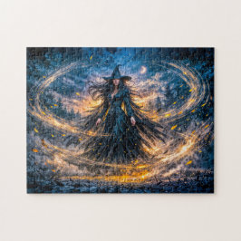 ダイナミックファンタジー魔法使いと魔法の雰囲気エネルギー ジグソーパズル