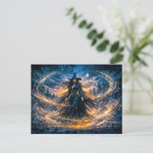 ダイナミックファンタジー魔法使いと魔法の雰囲気エネルギー ポストカード (スタンド正面)
