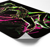 ダイナミックフィットネスガール女子ジム動機 ポスター (角)