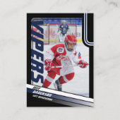 ダイナミックブルーブラックのアイスホッケートレーディングカード コーリングカード (正面)